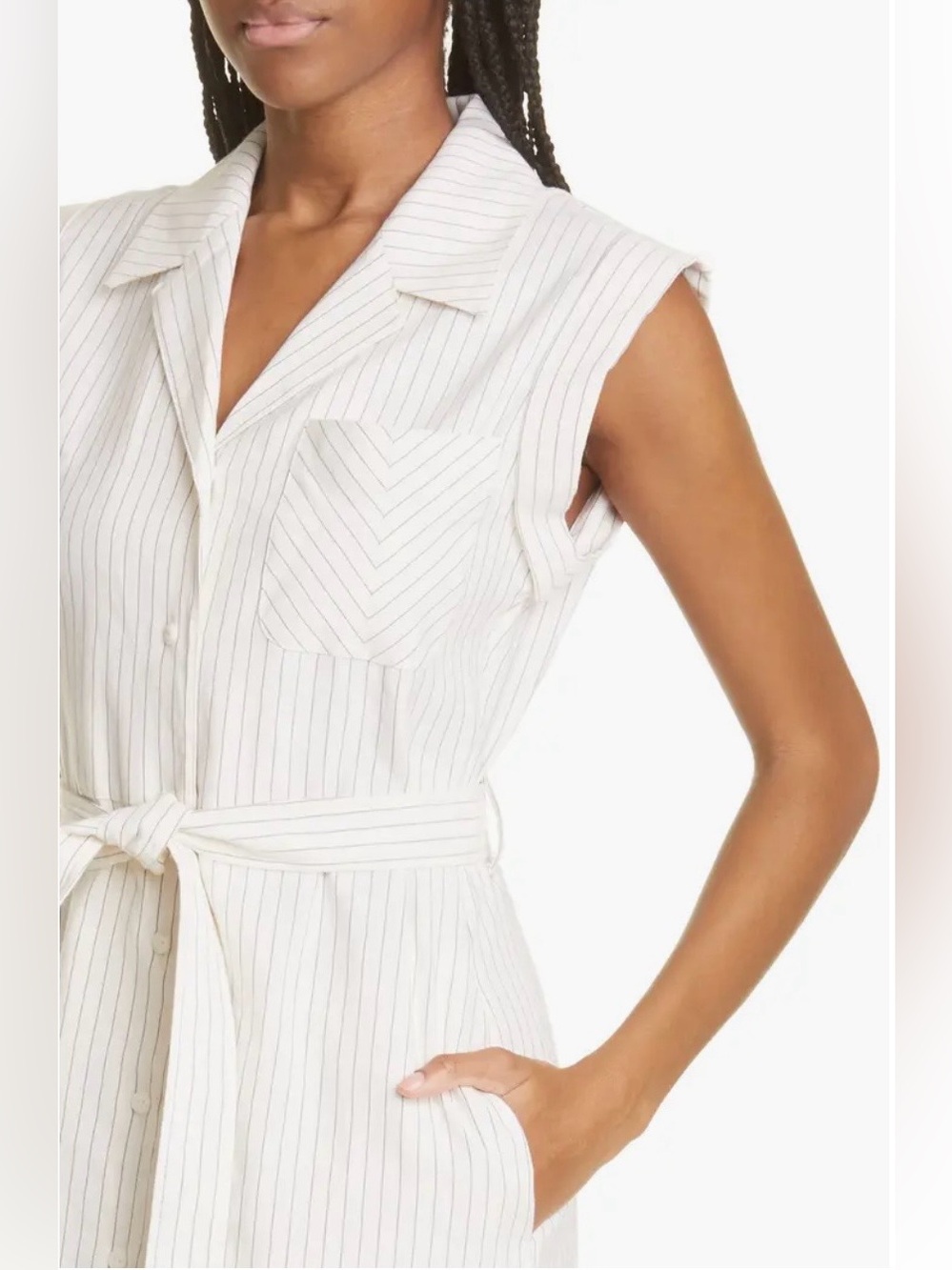 RAG & BONE Helena Stripe Linen Blend Shirtdress - Picture 7 of 16